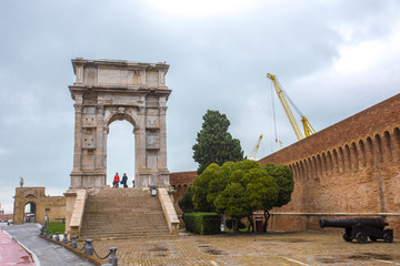  Arco di Traiano, Ancona, Marche, Italy - The Arch of Trajan the Emperor was considered the gate of...