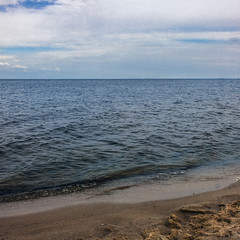 wild beach of the river