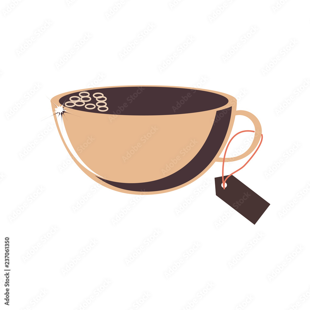 Canvas Prints coffee cup with commercial tag