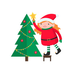 Children s toy symbol of the new year and the long-awaited gift of every child. Multi-colored cute toy gift for the holiday.