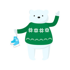 Children s toy symbol of the new year and the long-awaited gift of every child. Multi-colored cute toy gift for the holiday.