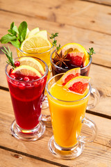 winter drink with fruits