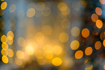 vivid bokeh in soft color style for background of Christmas light