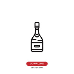 Champagne vector icon