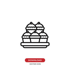 Pie vector icon