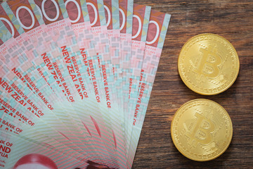 New Zealand money and virtual Bitcoin