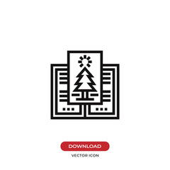 Christmas card vector icon