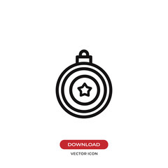 Bauble vector icon