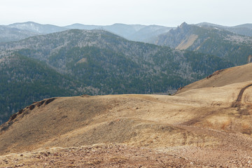 beautiful mountains of bright colors