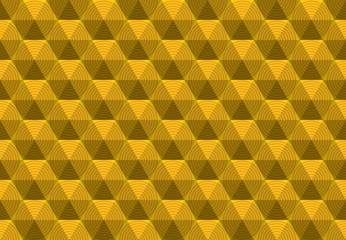 yellow circle hexa tiles