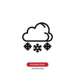 Snowing icon. Winter,cold symbol