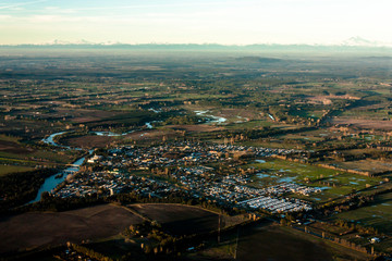 Angol from above, Chile