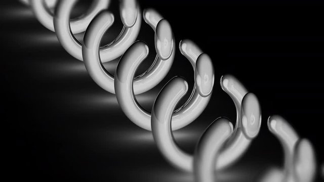 Reset icon. Looping footage has 4K resolution. Prores 4444. 3D Illustration.
