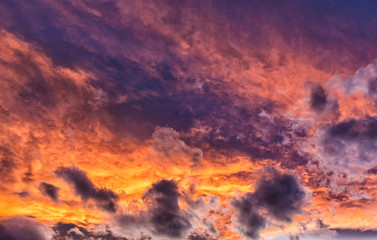 Colorful Colorado Sunset Clouds