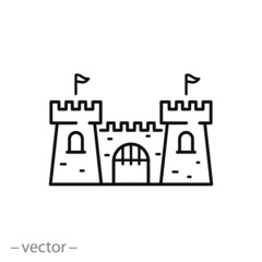 Fototapeta premium castle icon vector