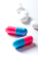 Pharmacy theme, medicine tablets.