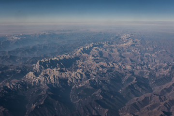 Fototapeta na wymiar Aerial view of the Altai Mountains, Kazakhstan