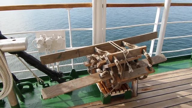Old Jacobs Ladder On A Ship