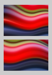 Modern colorful flow poster. Wave Liquid shape color background.