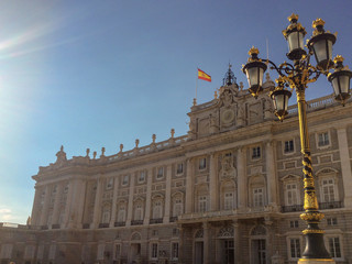 imposing royal palace of Madrid