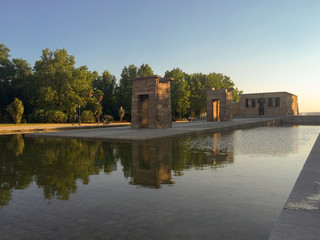 egyptian temple in the middle of Madrid