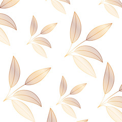 branch with leaves isolated icon