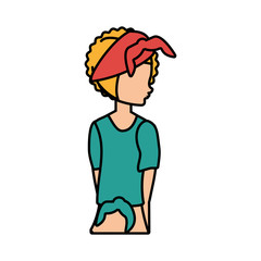 beautiful woman retro style fashion