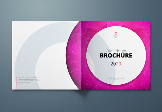 Square Cover Layout with Circle Elements