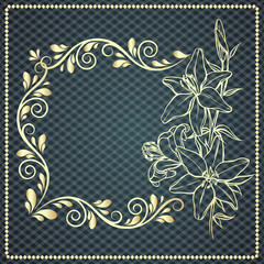 luxury background for design with gold pattern