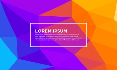 full color abstract geometric background