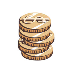 coins dollars isolated icon
