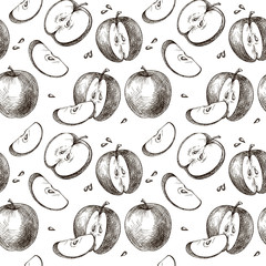 seamless background of apples