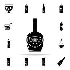 bottle of liquor icon. Drink icons universal set for web and mobile