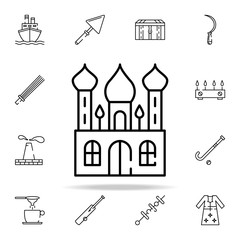 badshahi mosque icon. pakistan culture and landmarks icons universal set for web and mobile