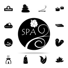 spa salon logo illustration icon. Spa icons universal set for web and mobile