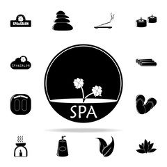 spa salon logo illustration icon. Spa icons universal set for web and mobile