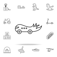 children car line icon. toys icons universal set for web and mobile