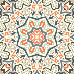 abstract geometric tiles bohemian ethnic seamless pattern ornamental