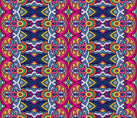 pattern for tiles and fabric. Abstract geometric vintage seamless pattern ornamental.