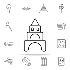 toy castle line icon. toys icons universal set for web and mobile