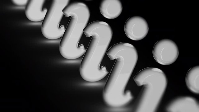 Internet icon. Looping footage has 4K resolution. Prores 4444. 3D Illustration.