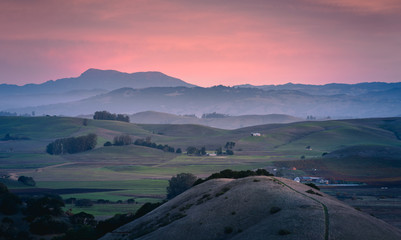 Sunrise in the Petaluma Hills