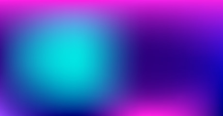 Purple Blue Gradient Vibrant Dreamy Vector Background. Sunrise, Sunset, Sky, Water Color Overlay Neon Design Element. Luxury Trendy Holograph Defocused Texture. Digital Funky Cool Tech Gradient Paper.