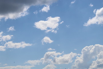 blue sky with clouds