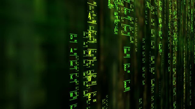 Darknet Deepweb Deep Web matrix style concept