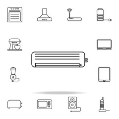 air conditioning outline icon. Technology icons universal set for web and mobile
