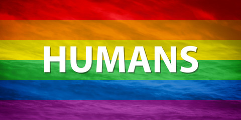 LGBTQ flag with „CONGRATULATIONS” text