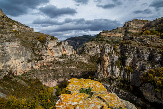 Ca&ntilde;on del rio Leza.
