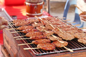 pork roast on street food
