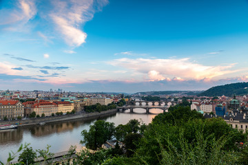 Fototapeta na wymiar The Bridges of Prague